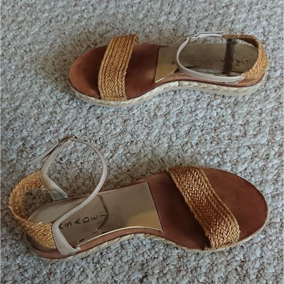 Casadei Brown Leather Ankle Strap Flat Sandals Size 37.5 - Picture 4 of 12